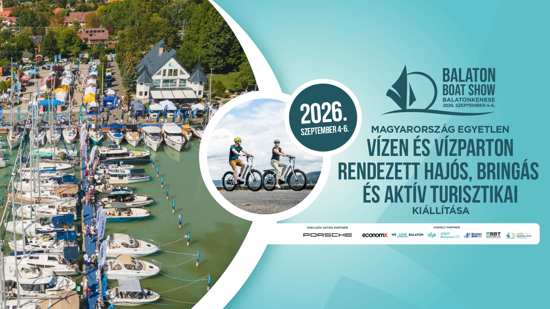 Elektromos hajó a Balatonon - Balaton Boat Show 2026 kiállítás